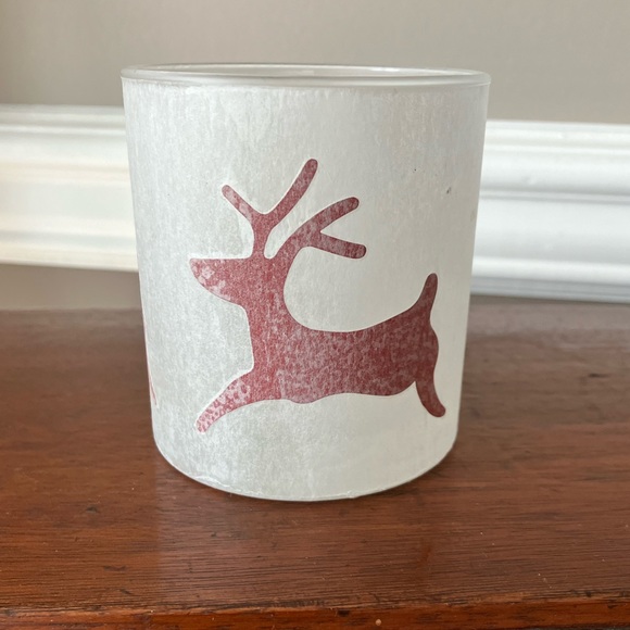 Crate&Barrel S/3 Holiday Glass Votive Candle Holders - Picture 4 of 5